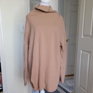 Nordstrom Signature 100% Cashmere Cozy Tan Women's Sweater